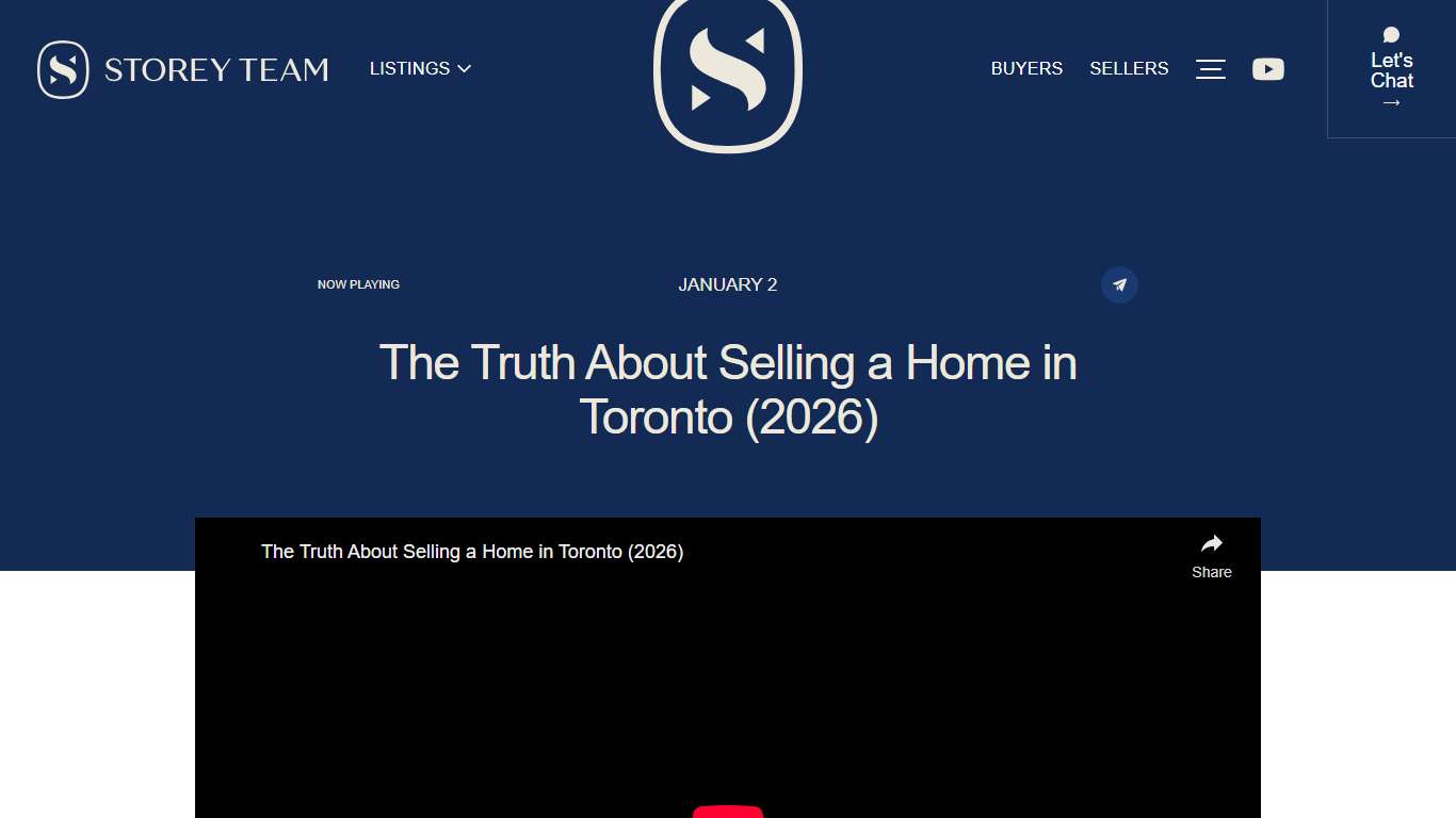 The Truth About Selling a Home in Toronto (2026) - The Storey Team